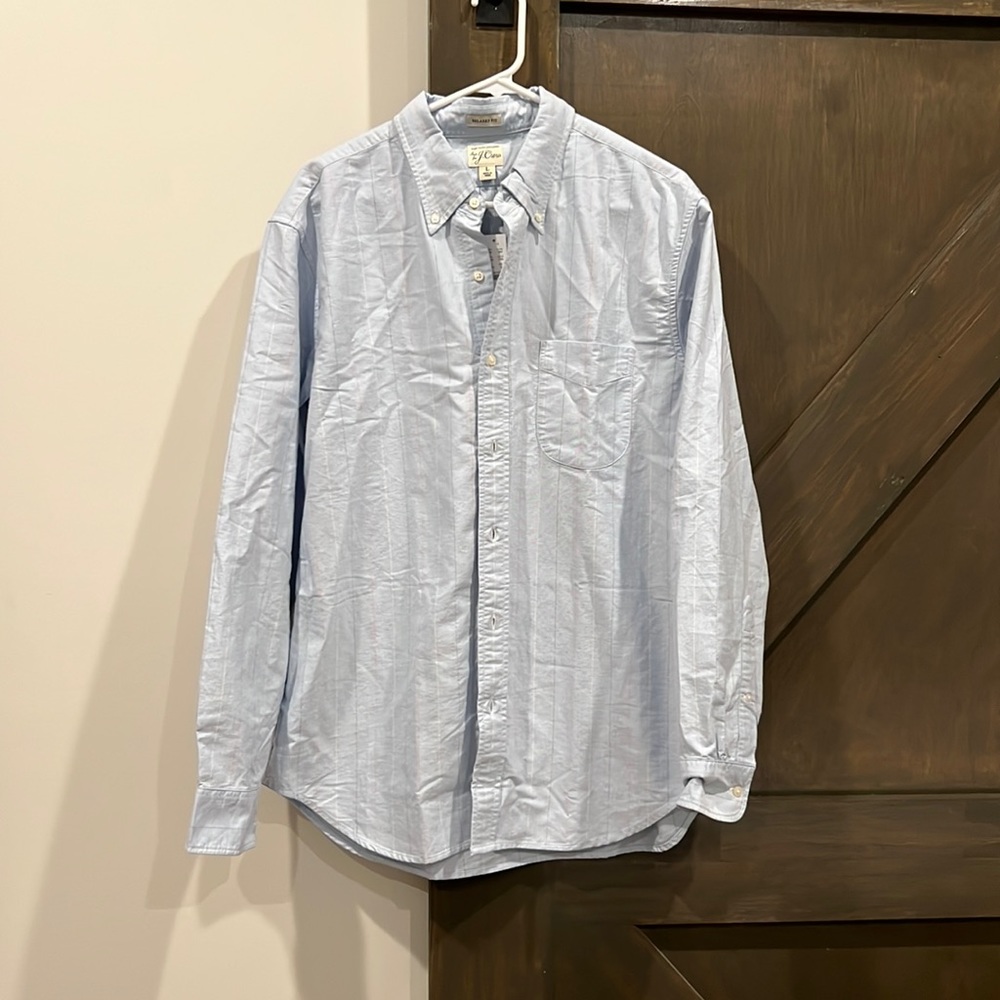 New with Tags J. Crew Mens relaxed fit Large Button up